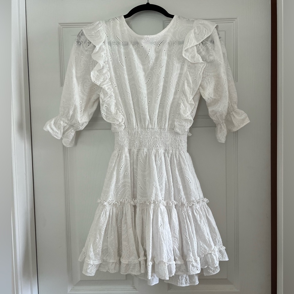 Misa Los Angeles Doutzen White Mini Dress